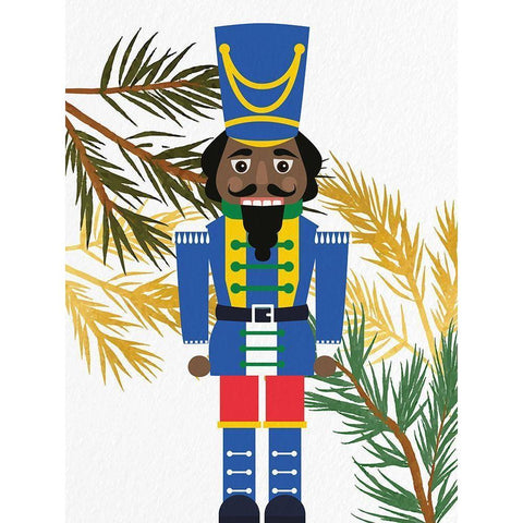 Bright Nutcracker 1 v2 Black Modern Wood Framed Art Print by Bailey, Ann