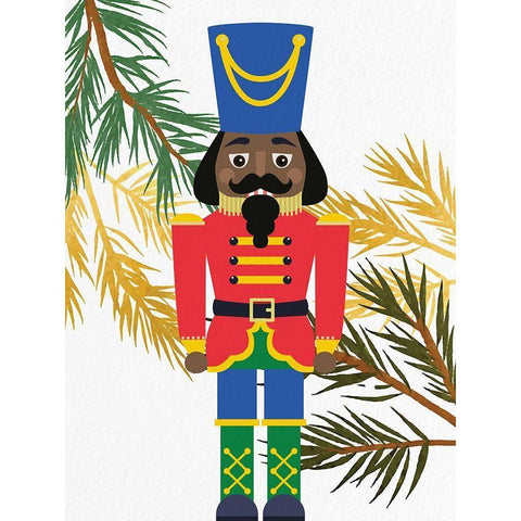 Bright Nutcracker 2 v2 White Modern Wood Framed Art Print by Bailey, Ann