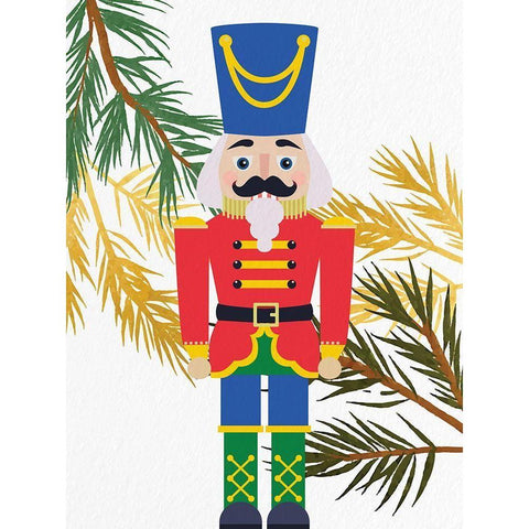 Bright Nutcracker 2 Black Modern Wood Framed Art Print by Bailey, Ann
