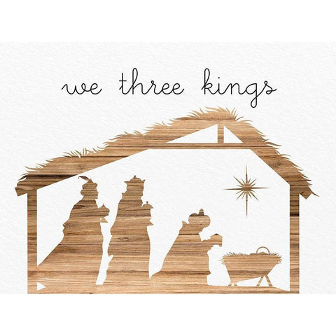 Three Kings Black Modern Wood Framed Art Print by Bailey, Ann
