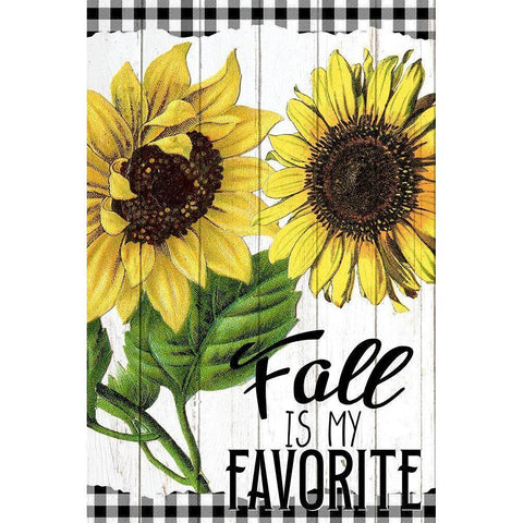 Fall Is My Favorite Black Modern Wood Framed Art Print with Double Matting by Bailey, Ann