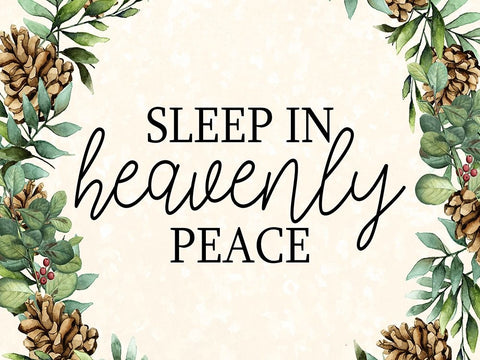 Sleep In Black Ornate Wood Framed Art Print with Double Matting by Bailey, Ann