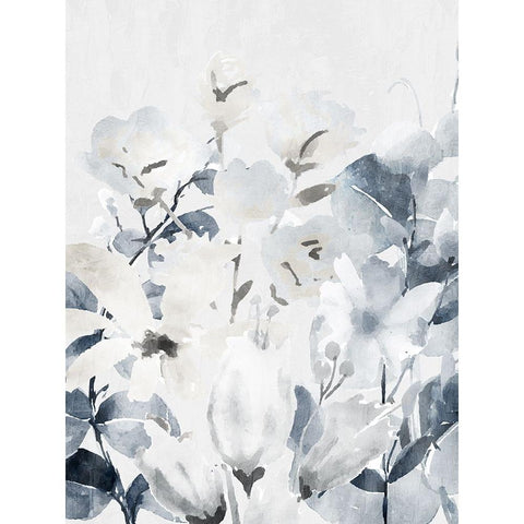 Wildflowers 1 Black Modern Wood Framed Art Print with Double Matting by Bailey, Ann