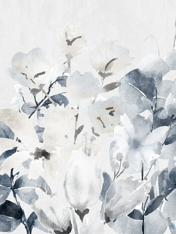 Wildflowers 1 White Modern Wood Framed Art Print with Double Matting by Bailey, Ann