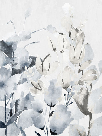 Wildflowers 2 White Modern Wood Framed Art Print with Double Matting by Bailey, Ann