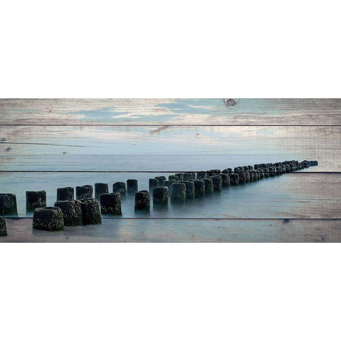 Endless Sea White Modern Wood Framed Art Print by Bailey, Ann