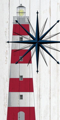 Sail Away 1 White Modern Wood Framed Art Print with Double Matting by Bailey, Ann