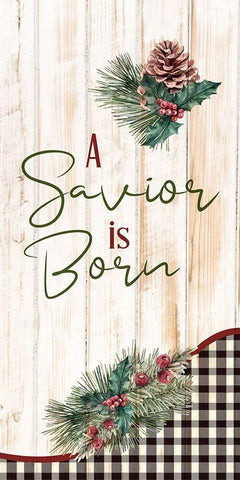 A Savior Black Ornate Wood Framed Art Print with Double Matting by Bailey, Ann