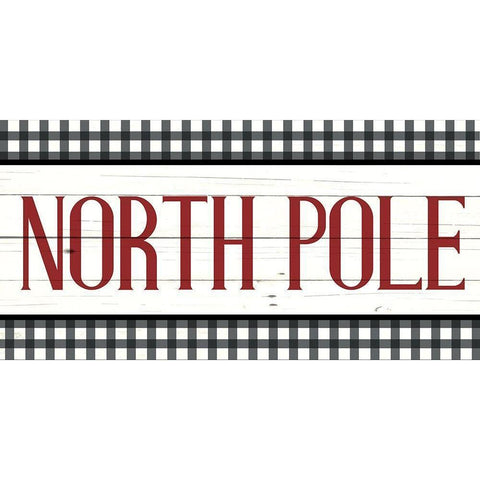 North Pole Panel White Modern Wood Framed Art Print by Bailey, Ann