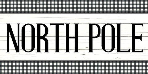 North Pole White Modern Wood Framed Art Print with Double Matting by Bailey, Ann