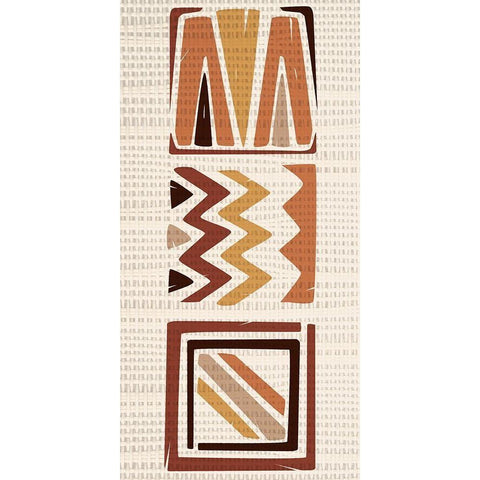 Rattan Pattern 1 Black Modern Wood Framed Art Print by Bailey, Ann