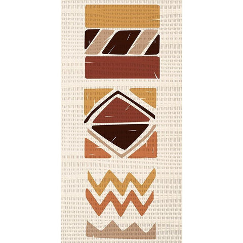 Rattan Pattern 2 Gold Ornate Wood Framed Art Print with Double Matting by Bailey, Ann