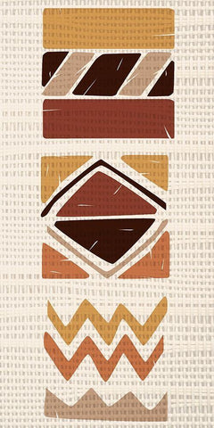 Rattan Pattern 2 Black Ornate Wood Framed Art Print with Double Matting by Bailey, Ann
