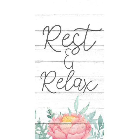 Rest 1 Black Modern Wood Framed Art Print by Bailey, Ann