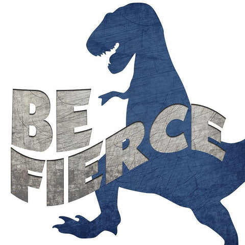 Be Fierce Black Modern Wood Framed Art Print by Bailey, Ann