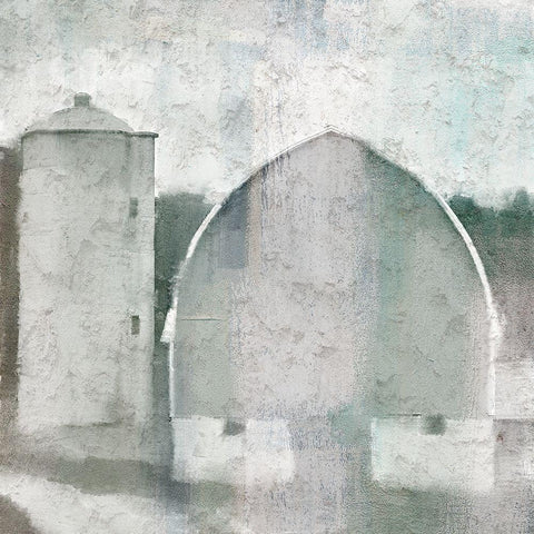 Barn Days Black Modern Wood Framed Art Print with Double Matting by Bailey, Ann