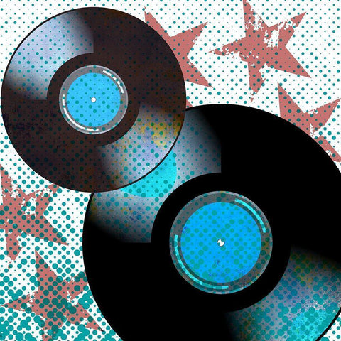 Music Stars 1 Gold Ornate Wood Framed Art Print with Double Matting by Bailey, Ann