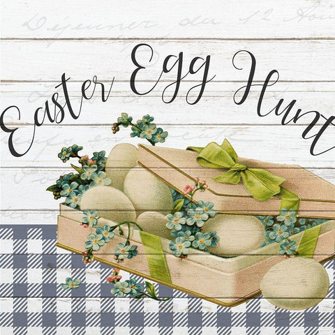 Vintage Easter 5 Black Modern Wood Framed Art Print by Bailey, Ann