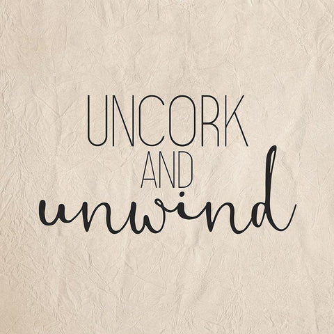 Uncork 2 White Modern Wood Framed Art Print by Bailey, Ann