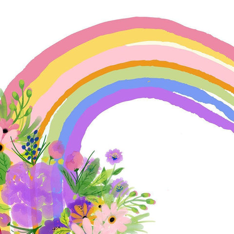Over the Rainbow 1 Black Modern Wood Framed Art Print by Bailey, Ann