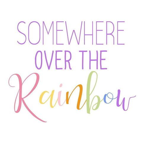 Over the Rainbow 2 Black Modern Wood Framed Art Print by Bailey, Ann