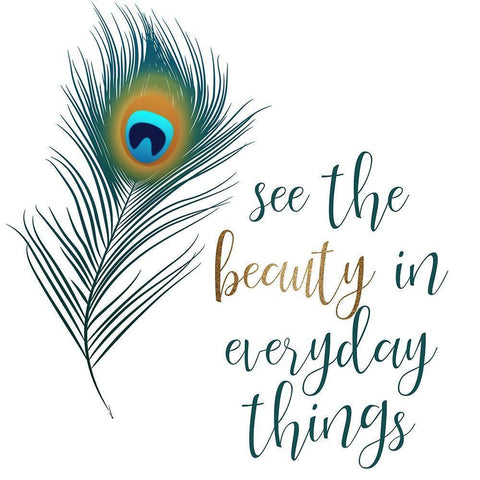 See the Beauty White Modern Wood Framed Art Print by Bailey, Ann