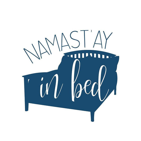 Namastay in Bed Black Ornate Wood Framed Art Print with Double Matting by Bailey, Ann