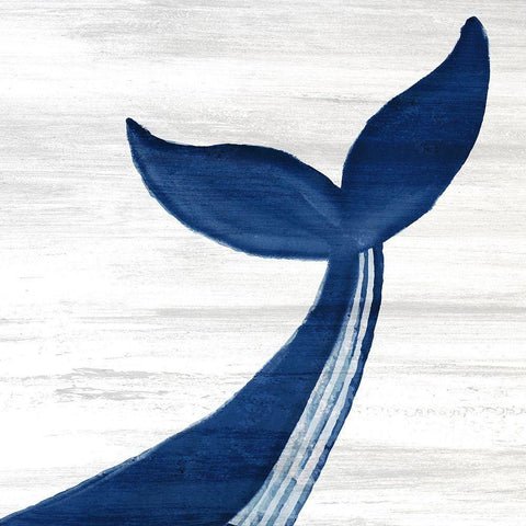 Whale Tails 2 Black Modern Wood Framed Art Print by Bailey, Ann
