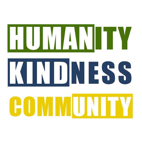 Humanity White Modern Wood Framed Art Print with Double Matting by Bailey, Ann