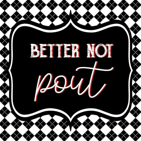 Pout Black Ornate Wood Framed Art Print with Double Matting by Bailey, Ann