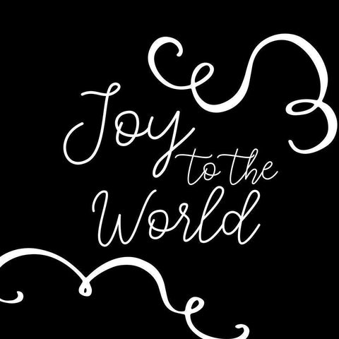 Joy to the World White Modern Wood Framed Art Print by Bailey, Ann