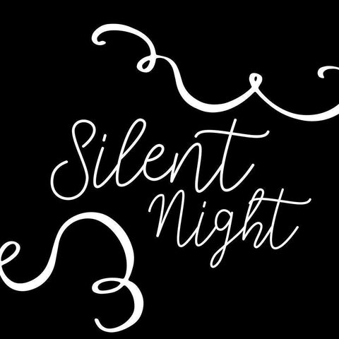 Silent Night Black Modern Wood Framed Art Print by Bailey, Ann