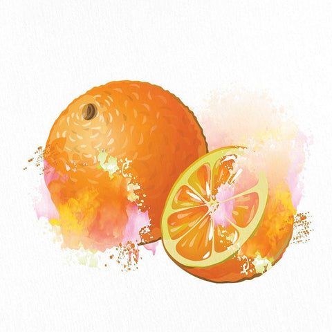 Fruit 3 White Modern Wood Framed Art Print with Double Matting by Bailey, Ann