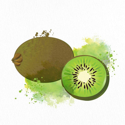 Fruit 4 White Modern Wood Framed Art Print by Bailey, Ann