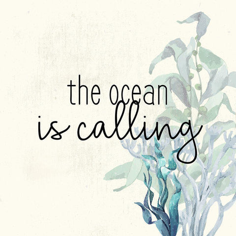 The Ocean Black Modern Wood Framed Art Print with Double Matting by Bailey, Ann