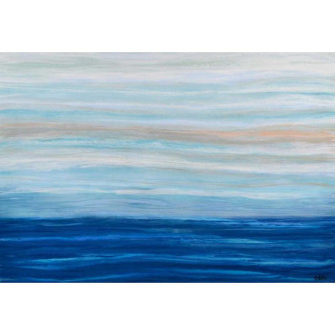 Cool Essence Black Modern Wood Framed Art Print with Double Matting by Bilotta, Barbara