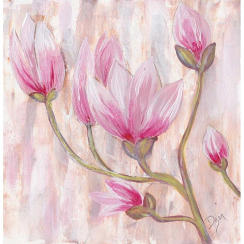 ulip Tree 1 White Modern Wood Framed Art Print by Dyer, Beverly