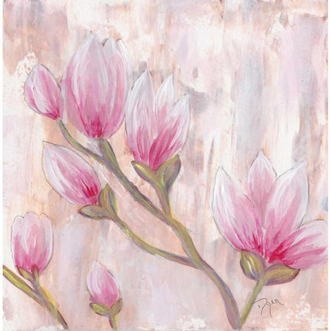 Tulip Tree 2 Black Modern Wood Framed Art Print by Dyer, Beverly