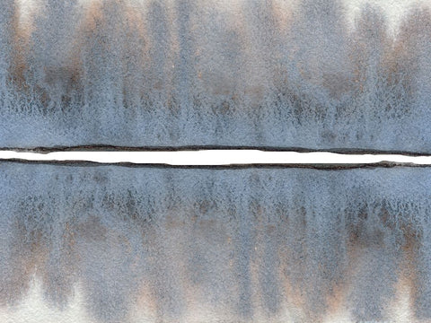 Watercolor Abstract 2 White Modern Wood Framed Art Print with Double Matting by Gosavi, Bhakti