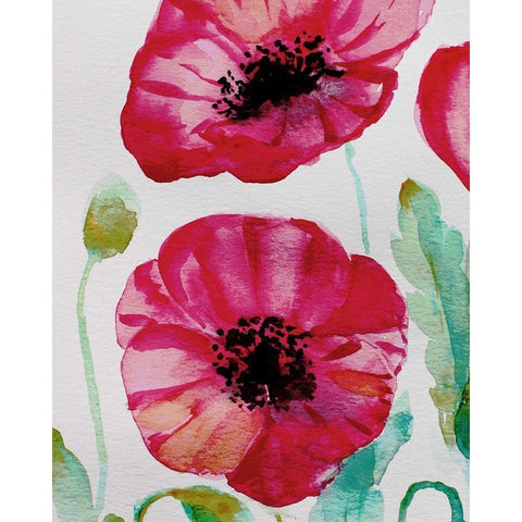 Pixie Pop 1 Black Modern Wood Framed Art Print with Double Matting by Boho Hue Studio