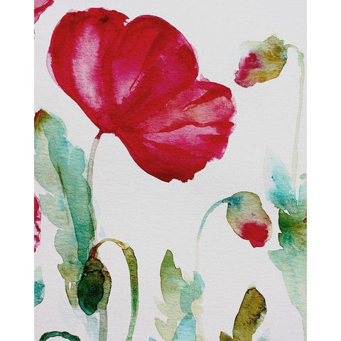 Pixie Pop 3 Black Modern Wood Framed Art Print by Boho Hue Studio