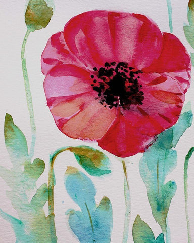 Pixie Pop 4 White Modern Wood Framed Art Print with Double Matting by Boho Hue Studio