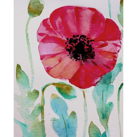 Pixie Pop 4 Black Modern Wood Framed Art Print by Boho Hue Studio