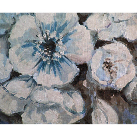 Blossom Bunch 2 Black Modern Wood Framed Art Print by Boho Hue Studio