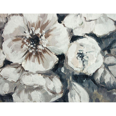 Blossom Bunch 3 Black Modern Wood Framed Art Print with Double Matting by Boho Hue Studio