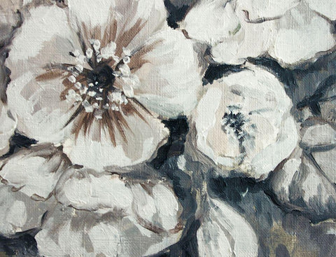 Blossom Bunch 3 Black Ornate Wood Framed Art Print with Double Matting by Boho Hue Studio