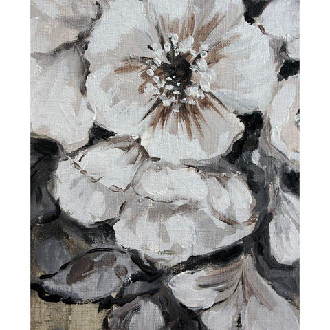 Blossom Bunch 6 Black Modern Wood Framed Art Print by Boho Hue Studio
