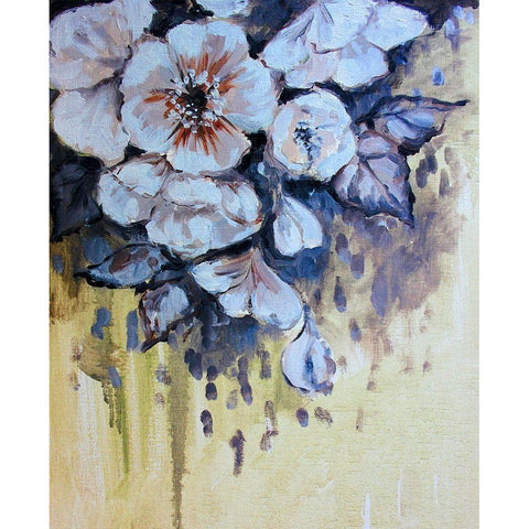 Blossom Bunch 8 White Modern Wood Framed Art Print by Boho Hue Studio