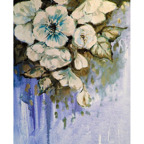 Blossom Bunch 9 Gold Ornate Wood Framed Art Print with Double Matting by Boho Hue Studio