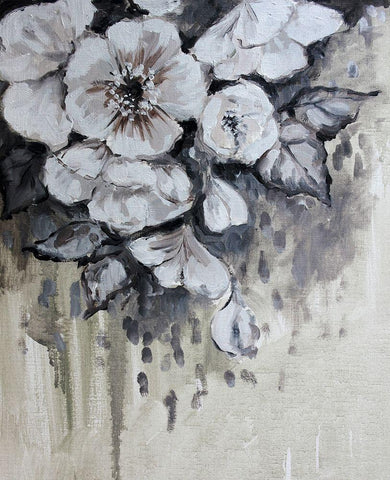 Blossom Bunch 7 Black Ornate Wood Framed Art Print with Double Matting by Boho Hue Studio